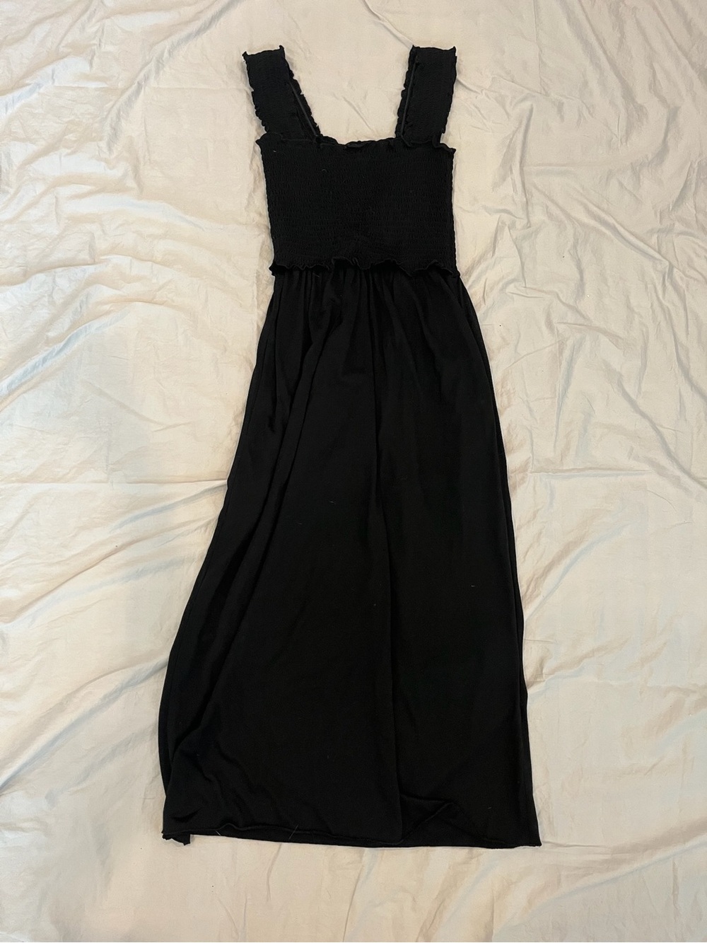 Nursing Queen Black Smocked Nursing Top